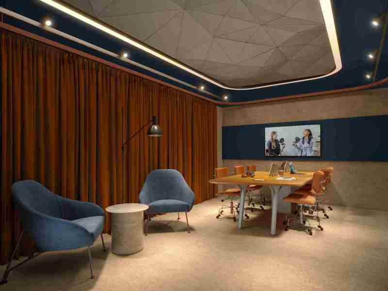 PERSPECTIVA ILUSTRADA DA SALA PODCAST