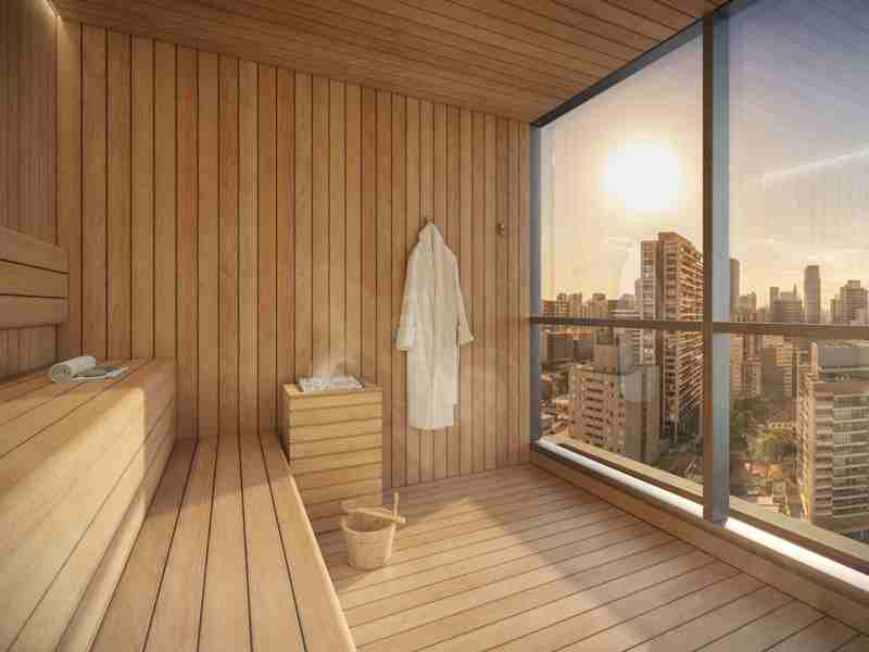 PERSPECTIVA ILUSTRADA DA SAUNA
