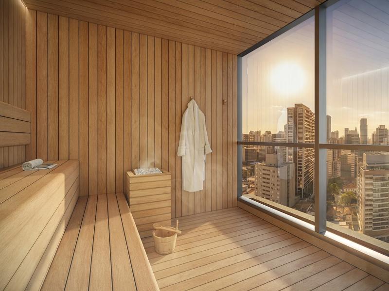 PERSPECTIVA ILUSTRADA DA SAUNA