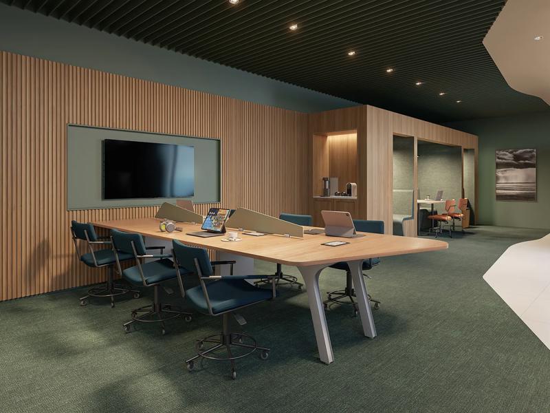 PERSPECTIVA ILUSTRADA DO COWORKING