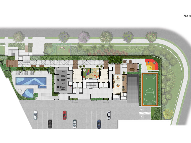 Ilustração da planta - implantação