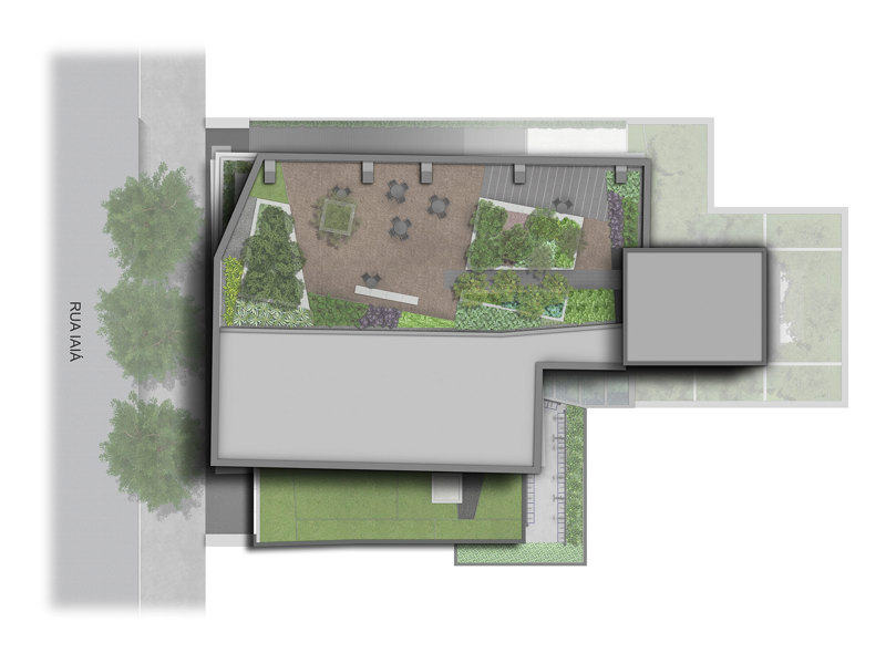 Ilustração da planta - Implantação