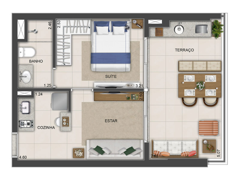 Ilustração da planta - Planta 2