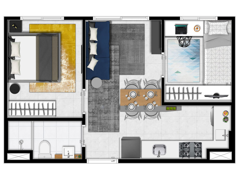 Ilustração da planta - planta